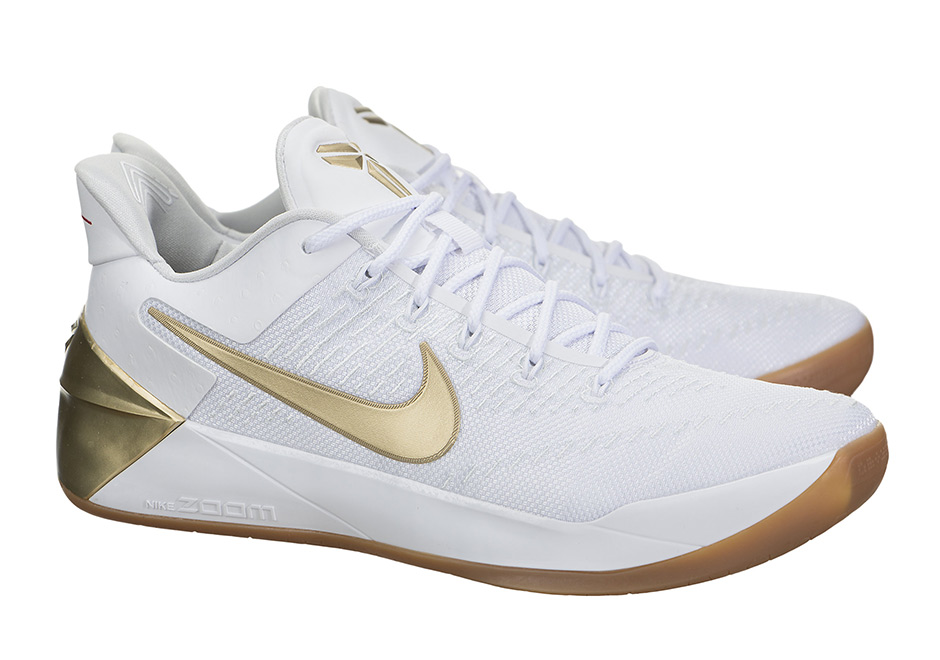 nike kobe white gold