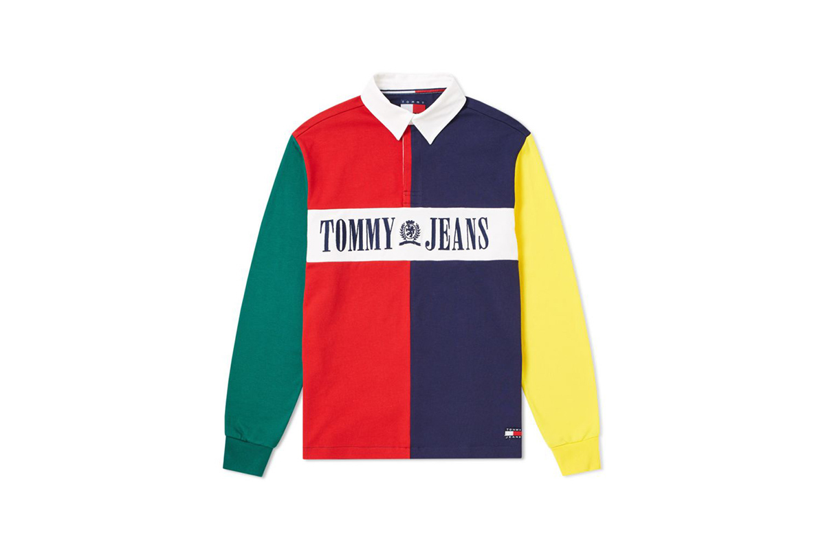 yellow blue red tommy hilfiger jacket