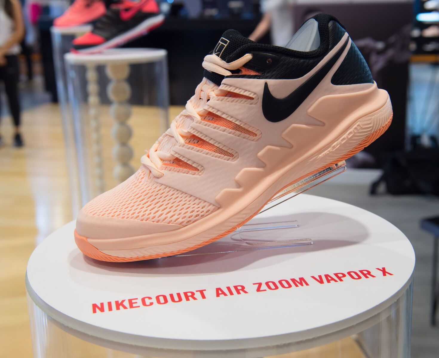 nike air zoom vapor x peach